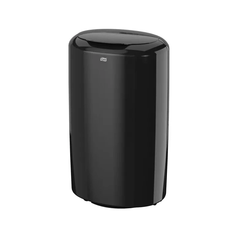 Tork 50L Black Plastic Waste Bin 389mm Width 629mm Height Plastic Construction 563008