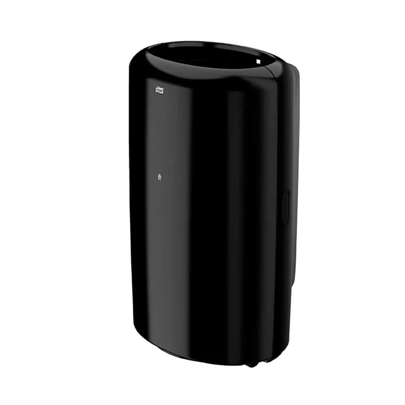 Tork 50L Black Plastic Waste Bin 389mm Width 629mm Height Plastic Construction 563008
