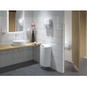 Tork 50L White Plastic Waste Bin Wall or Floor Mounted for Washrooms 563000