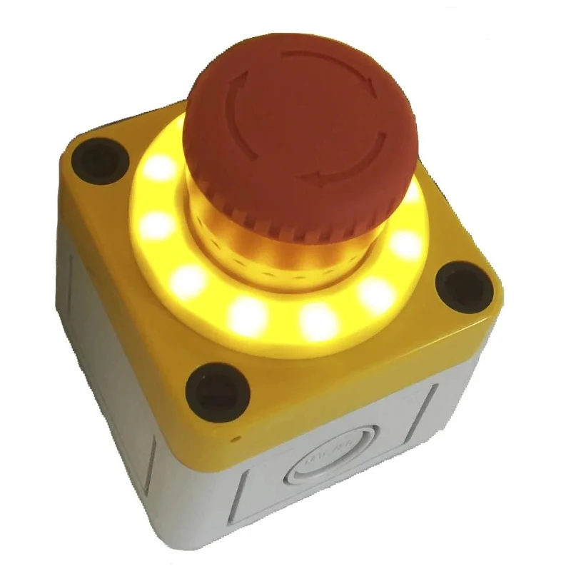APEM Twist Release Emergency Stop Push Button Panel Mount 22 mm Cutout 2 NC Contacts IP65 A02ES-I