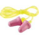3M E.A.R Disposable Corded Ear Plugs Pink Yellow 34 dB Rated No-Touch Series PN-01-004