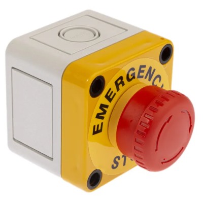 APEM A02ES-I Series Twist Release Emergency Stop Push Button Panel Mount 22mm Cutout 2 NC IP65 A02ES-I