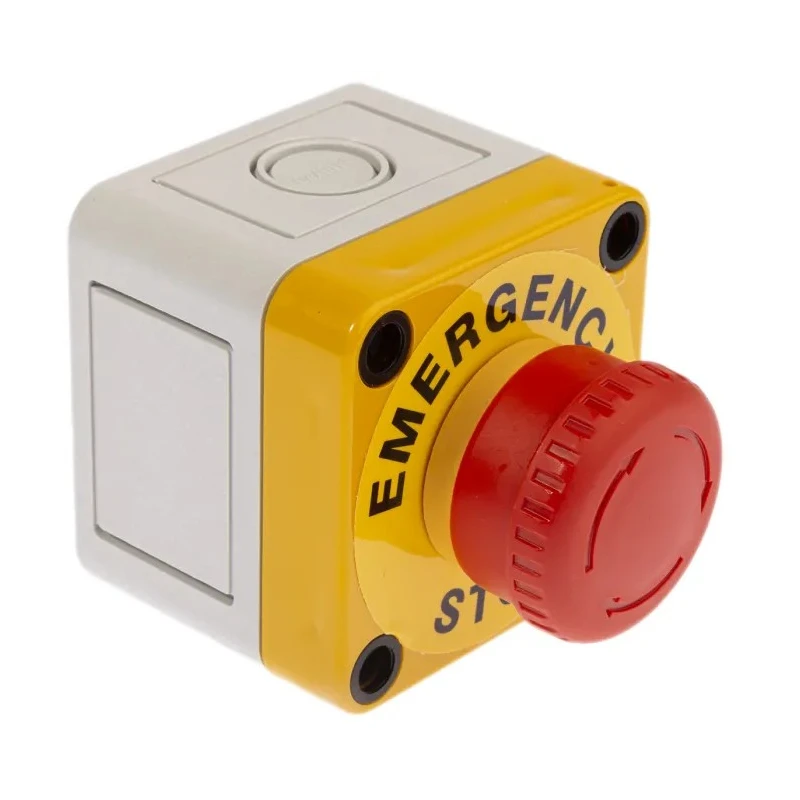 APEM A02ES-I Series Twist Release Emergency Stop Push Button Panel Mount 22mm Cutout 2 NC IP65 A02ES-I