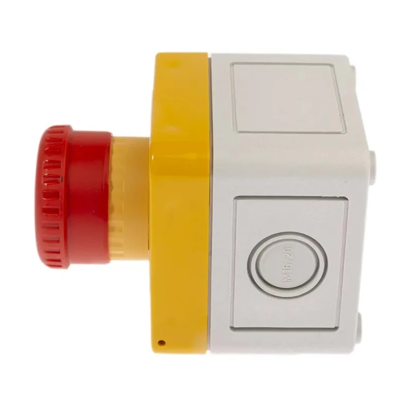 APEM A02ES-I Series Twist Release Emergency Stop Push Button Panel Mount 22mm Cutout 2 NC IP65 A02ES-I