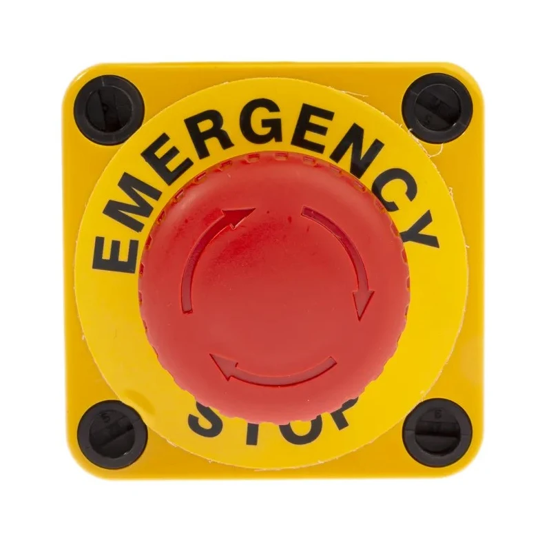 APEM A02ES-I Series Twist Release Emergency Stop Push Button Panel Mount 22mm Cutout 2 NC IP65 A02ES-I