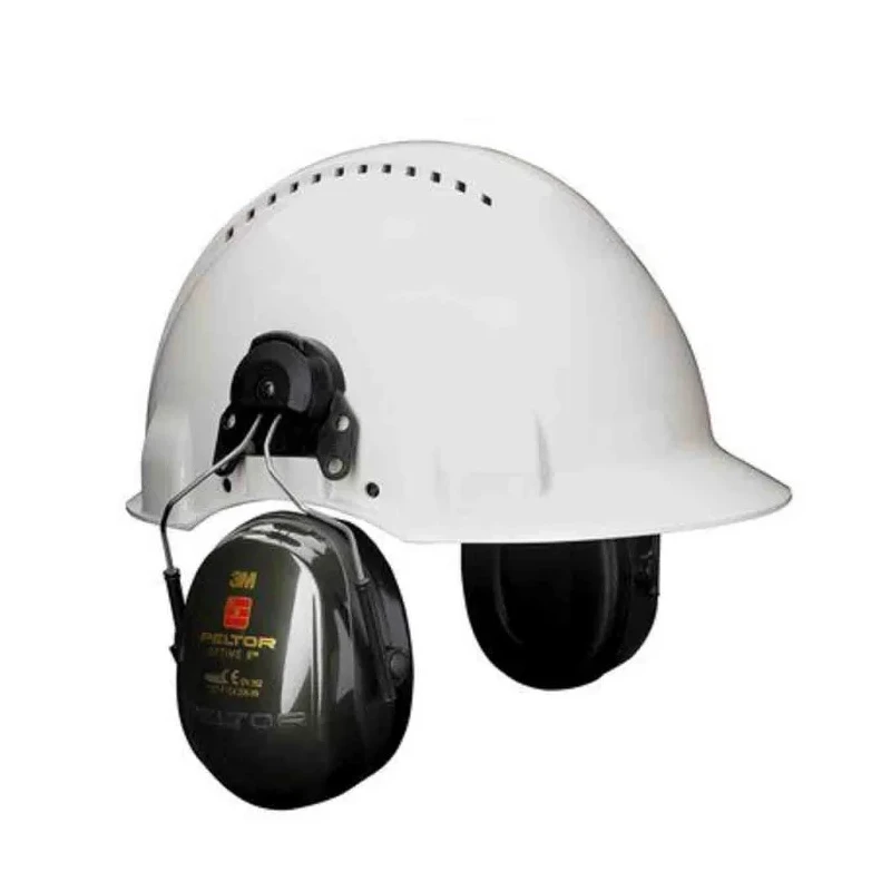 3M PELTOR Optime II Ear Shells for Helmets, 31 dB SNR, Black, Helmet Attachment H520P3H-410-GQ