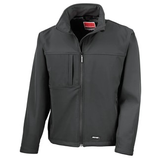 RS PRO Black Waterproof Softshell Jacket 4 Outer Pockets 3 Inside Pockets Size M 136-9985
