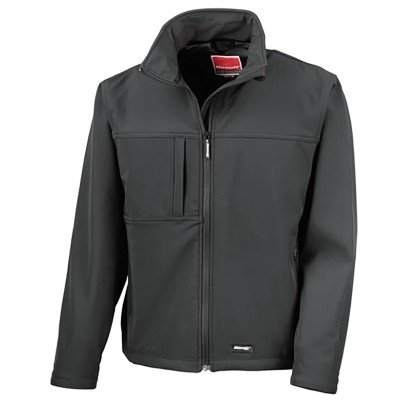 RS PRO Black Waterproof Softshell Jacket 4 Outer Pockets 3 Inside Pockets Size M 136-9985