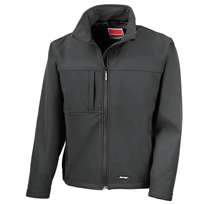 RS PRO Black Waterproof Softshell Jacket 4 Outer Pockets 3 Inside Pockets Size M 136-9985