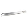 RS PRO Stainless Steel Angled Flat Tweezer 120mm 136-9846