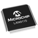 Microchip 100-Pin TQFP Controller IC 3.3V 100 Mbps MII Full Duplex/Half Duplex LAN9115-MT