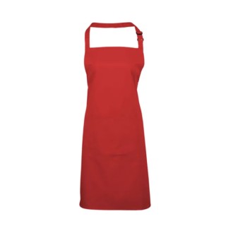 RS PRO Red Reusable Cotton, Polyester Apron, Tear Resistant, Water Repellent, 860 mm 137-0454
