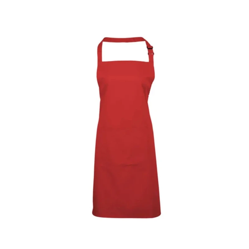 RS PRO Red Reusable Cotton, Polyester Apron, Tear Resistant, Water Repellent, 860 mm 137-0454