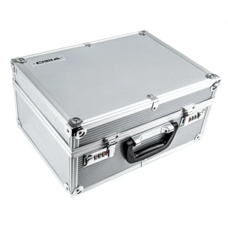 Viso Metal Transit Case, Aluminium Construction, Silver Finish, 338 mm x 248 mm x 162 mm STC 900P