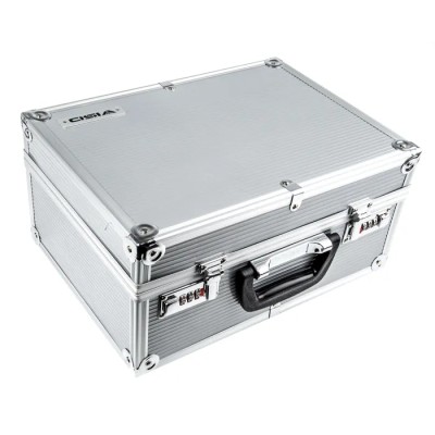 Viso Metal Transit Case, Aluminium Construction, Silver Finish, 338 mm x 248 mm x 162 mm STC 900P