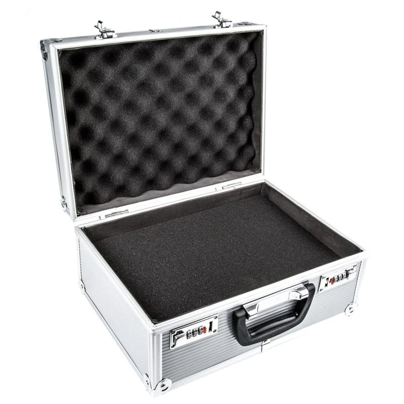 Viso Metal Transit Case, Aluminium Construction, Silver Finish, 338 mm x 248 mm x 162 mm STC 900P