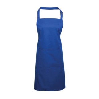 RS PRO Royal Blue Reusable Cotton, Polyester Apron 860 mm 137-0455