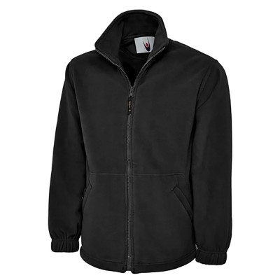 RS PRO Black Polyester Unisex Zip Work Fleece Size S 96 to 101cm 2 Pockets Zip Closure 137-0171