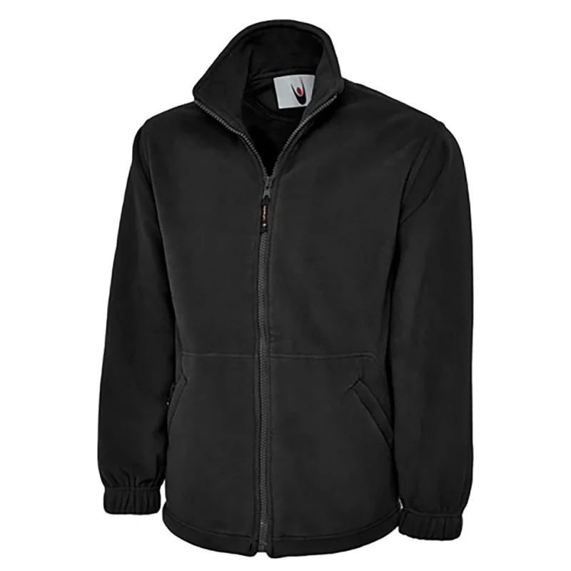 RS PRO Black Polyester Unisex Zip Work Fleece Size S 96 to 101cm 2 Pockets Zip Closure 137-0171