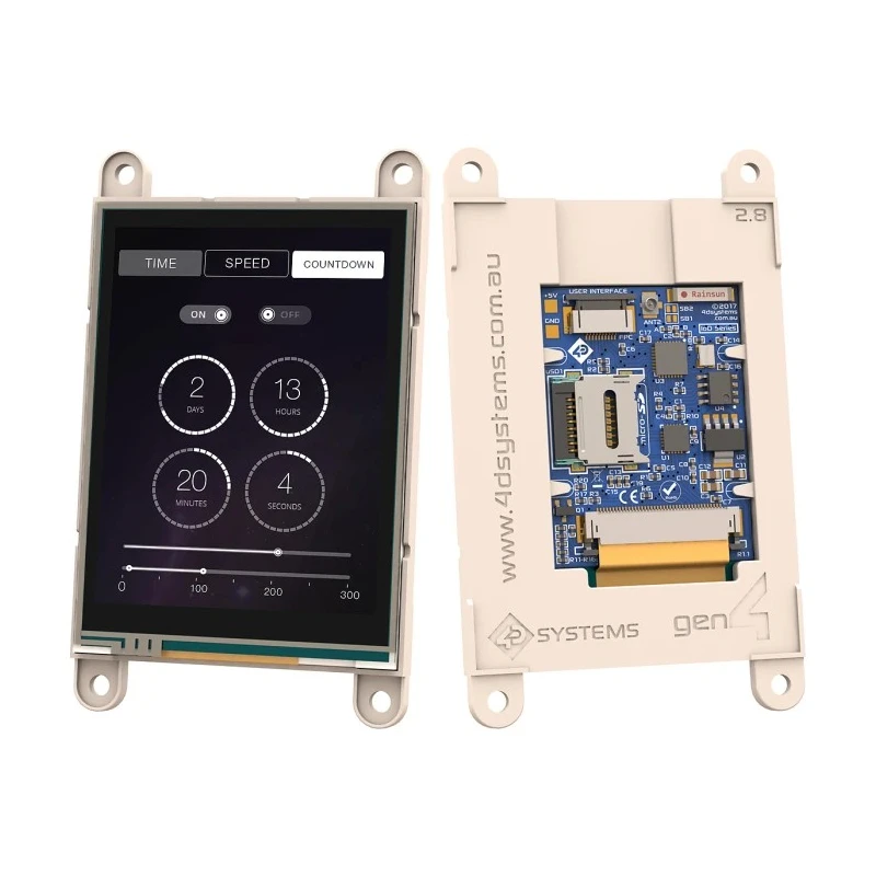 4D Systems SK-gen4-IoD-28T LCD Colour Display Touch Screen 71.12 mm 240 x 320 pixel UART Interface gen4