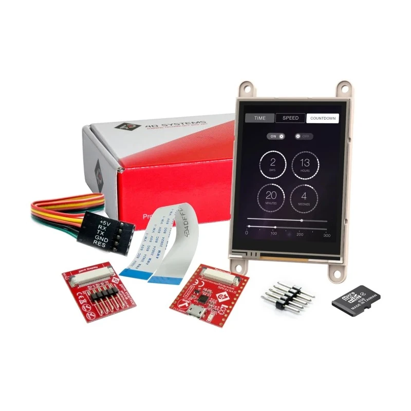 4D Systems SK-gen4-IoD-28T LCD Colour Display Touch Screen 71.12 mm 240 x 320 pixel UART Interface gen4