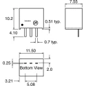 Recom Switching Regulator Through Hole, 3.3V DC Output Voltage, 1 A Output Current, 3.3W Power R-783.3-1.0