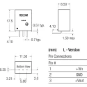Recom Through Hole Switching Regulator, 12V DC Output Voltage, 34V DC Max Input, 1A Output Current, 12W Power R-78B12-1.0L