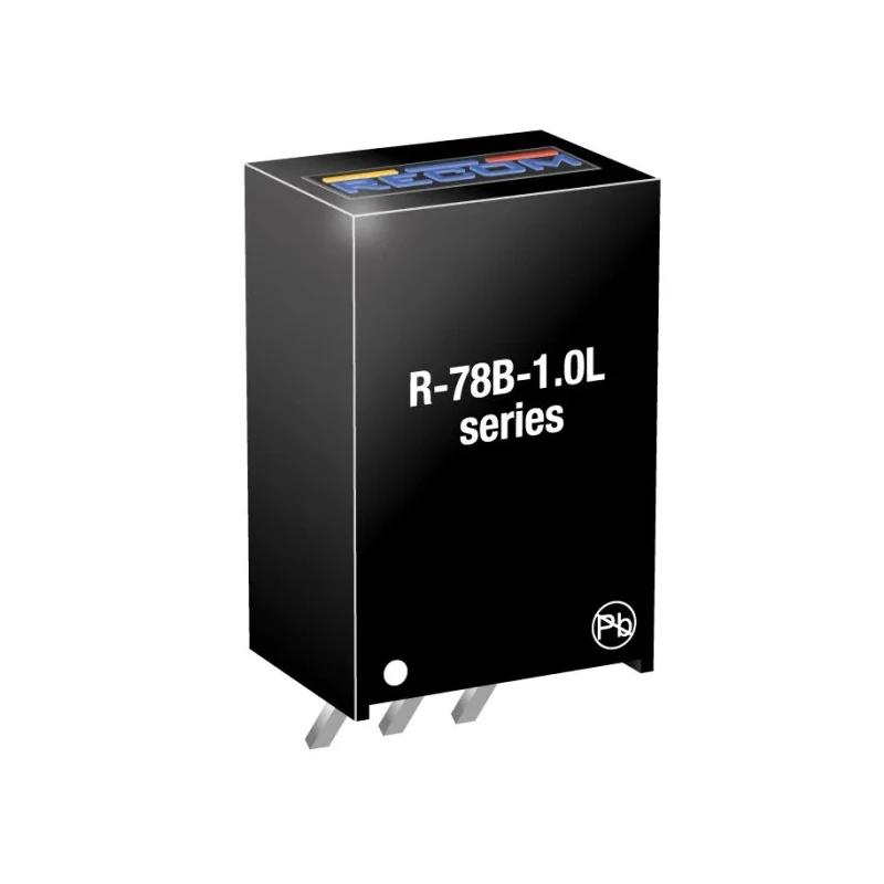 Recom Switching Regulator Through Hole 3.3V DC Output 1A Current 3.3W Power R-78B3.3-1.0L