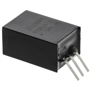 Recom Switching Regulator Through Hole Mount 3.3V DC Output Voltage 1A Output Current 3.3W Power R-78B3.3-1.0L