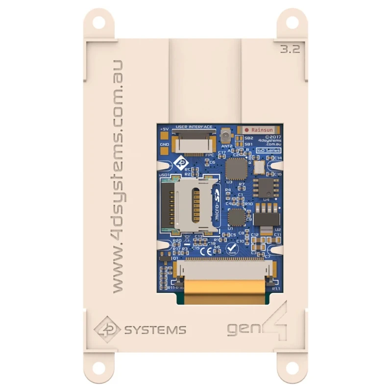 4D Systems gen4 IoD UART LCD Colour Display 81.28 mm Diagonal 240 x 320 Pixel Resistive Touch Screen SK-gen4-IoD-32T