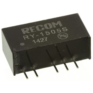 Recom DC/DC Converter 5V DC 200mA Input 14.25-15V SIP7 Through Hole Package 1W RY-1505S