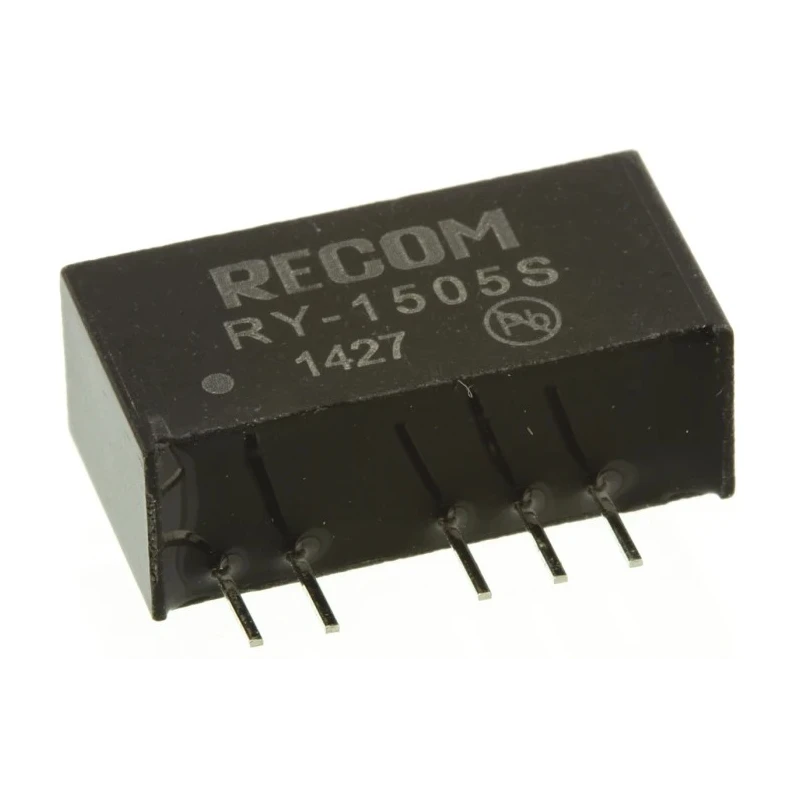 Recom DC/DC Converter 5V DC 200mA Input 14.25-15V SIP7 Through Hole Package 1W RY-1505S