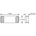 Micro Crystal 32.768 kHz Crystal ±20 ppm SMD 2-Pin 5 mm x 1.9 mm x 0.9 mm CC4V-T1A