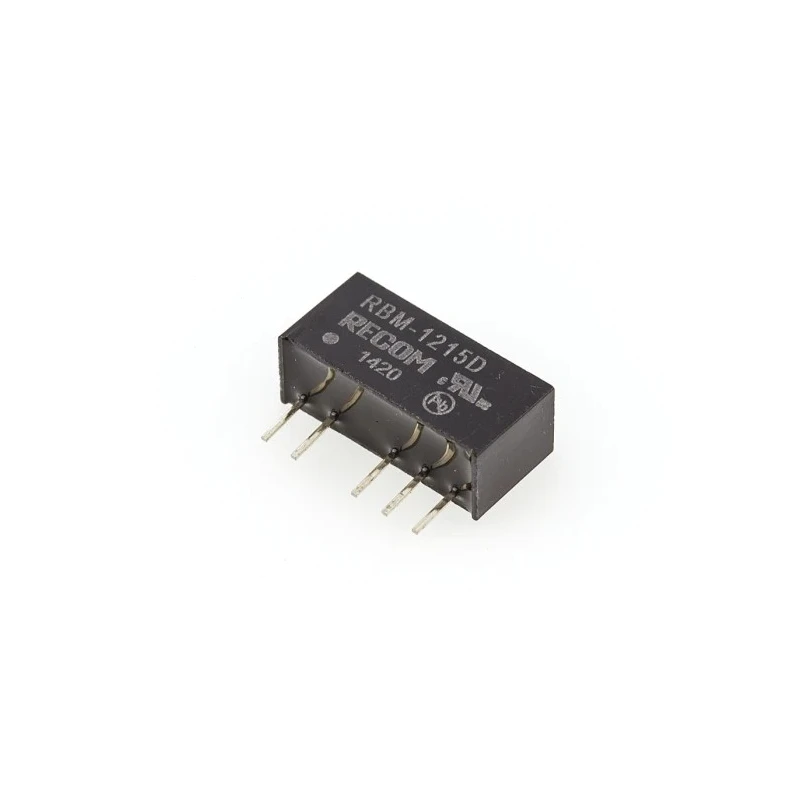 Recom 15V DC Output Dual Channel DC/DC Converter RBM-1215D, 1W, SIP Package, Through Hole Mount, 3kV Isolation, -40°C to 85°C