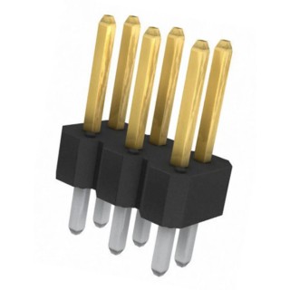 Amphenol Communications Solutions Bergstik Series Straight Through Hole Pin Header, 6 Contacts, 2.54 mm 77313-118-06LF