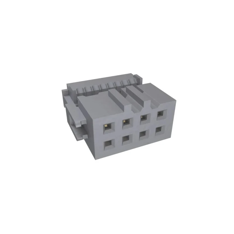 Amphenol Communications Solutions 8-Way 2-Row Shrouded IDC Female Connector for Cable 1000V ac 1A 2.54mm Pitch 71600-108LF