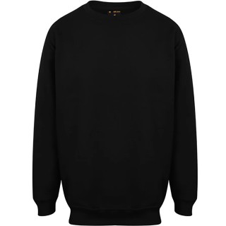 RS PRO Black Cotton, Polyester Unisex Zipper Work Sweatshirt XL 440 to 460 mm 137-0251