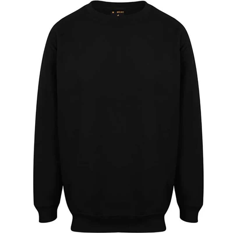 RS PRO Black Cotton, Polyester Unisex Zipper Work Sweatshirt XL 440 to 460 mm 137-0251