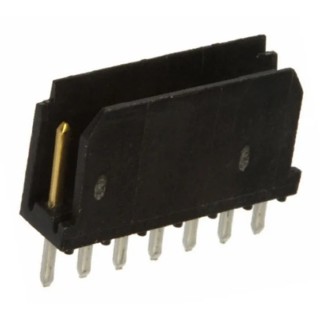 Amphenol Communications Solutions Dubox Series Straight Through Hole PCB Header 7 Contacts 2.54 mm Pitch 76384-307LF