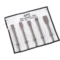 RS PRO 5 Piece Chrome Moly Forged Chisel Set with 401" Parker Taper Shank 137-0899