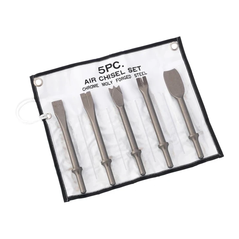 RS PRO 5 Piece Chrome Moly Forged Chisel Set with 401" Parker Taper Shank 137-0899