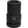RS PRO 30 mm Deep Impact Socket 1 in Square Drive Chrome Molybdenum Steel Blackened Finish 137-0936