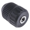 RS PRO Robust and Durable 10mm Keyless Air Drill Chuck, Threaded Connection, Cast Steel Construction 137-0905