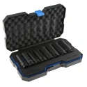 RS PRO 8-Piece 1/2 in Hexagon Impact Socket Set Chrome Molybdenum Steel ANSI 12 to 24 mm 137-0909