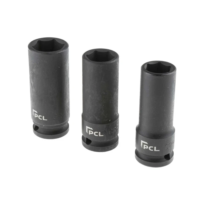 RS PRO 8-Piece 1/2 in Hexagon Impact Socket Set Chrome Molybdenum Steel ANSI 12 to 24 mm 137-0909