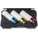RS PRO 3-Piece 1/2 in Hexagon Impact Socket Set Chrome Molybdenum Steel ANSI Standard 137-0910