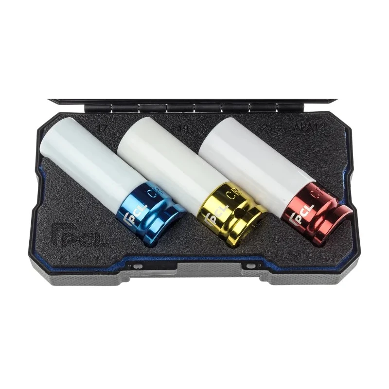 RS PRO 3-Piece 1/2 in Hexagon Impact Socket Set Chrome Molybdenum Steel ANSI Standard 137-0910