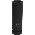 RS PRO 15 mm Deep Impact Socket 12.7 mm Square Drive 137-0917