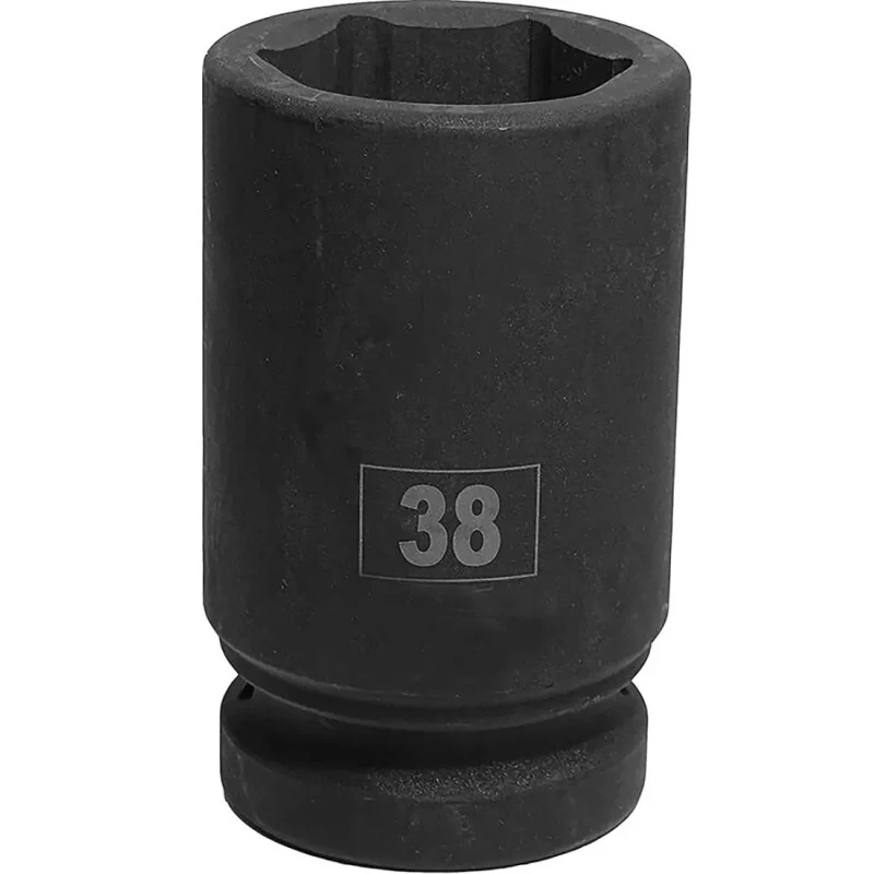 RS PRO 38 mm Deep Impact Socket 1 in Square Drive Chrome Molybdenum Steel Blackened Finish 137-0943