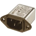 Roxburgh EMC IEC Filter RIX0642P 250 V AC 250 V DC 6A Screw Mount Male Connector Pin